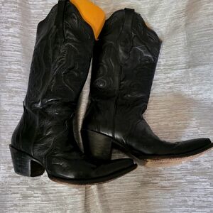 CORRAL LEATHER COWBOY BOOTS POINTY TOE 7MED